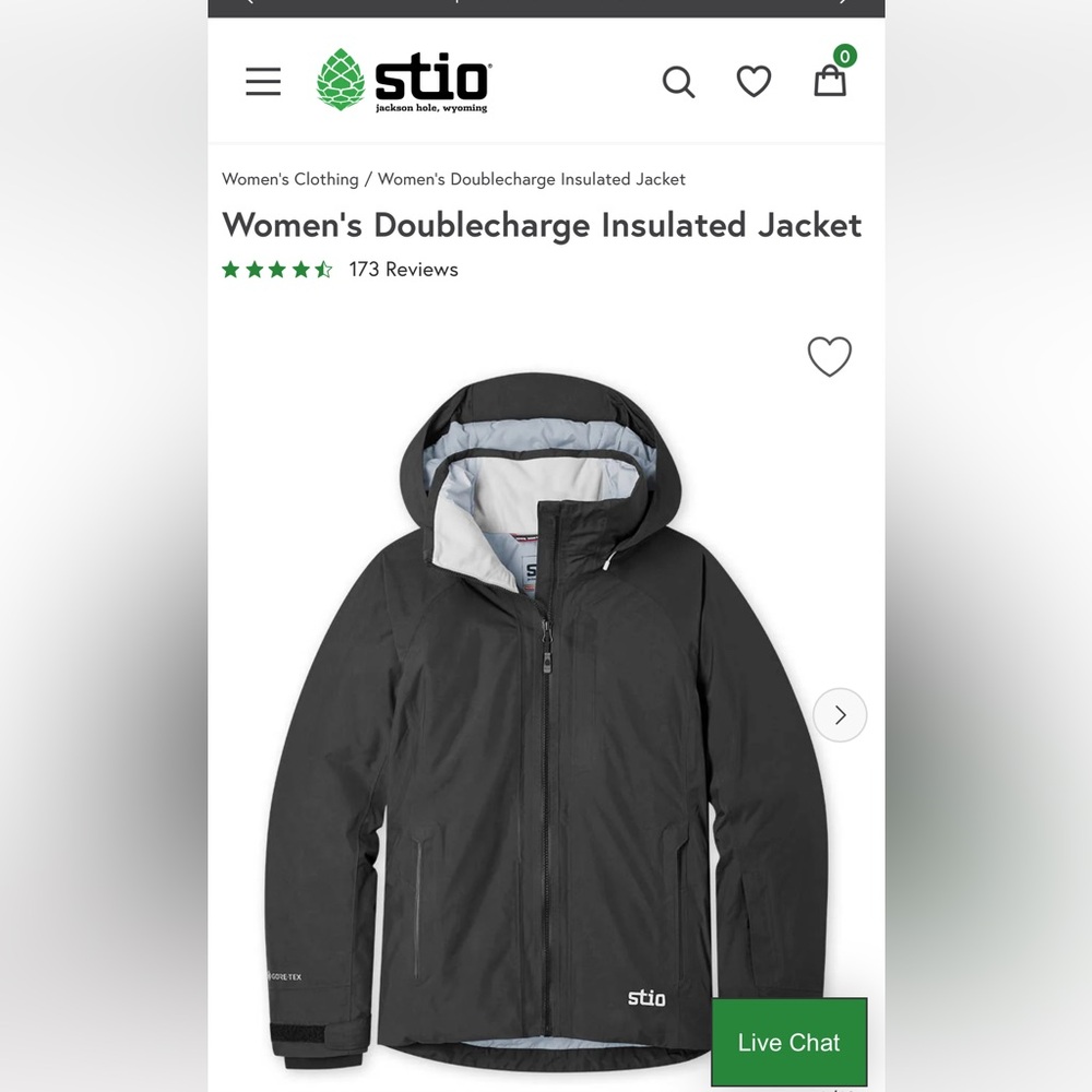 STIO Women's Doublecharge Insulated Jacket- M